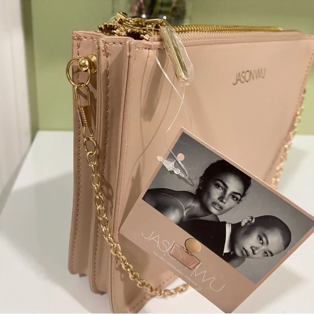 Authentic Jason Wu cosmetic beauty pouch converted to a crossbody bag